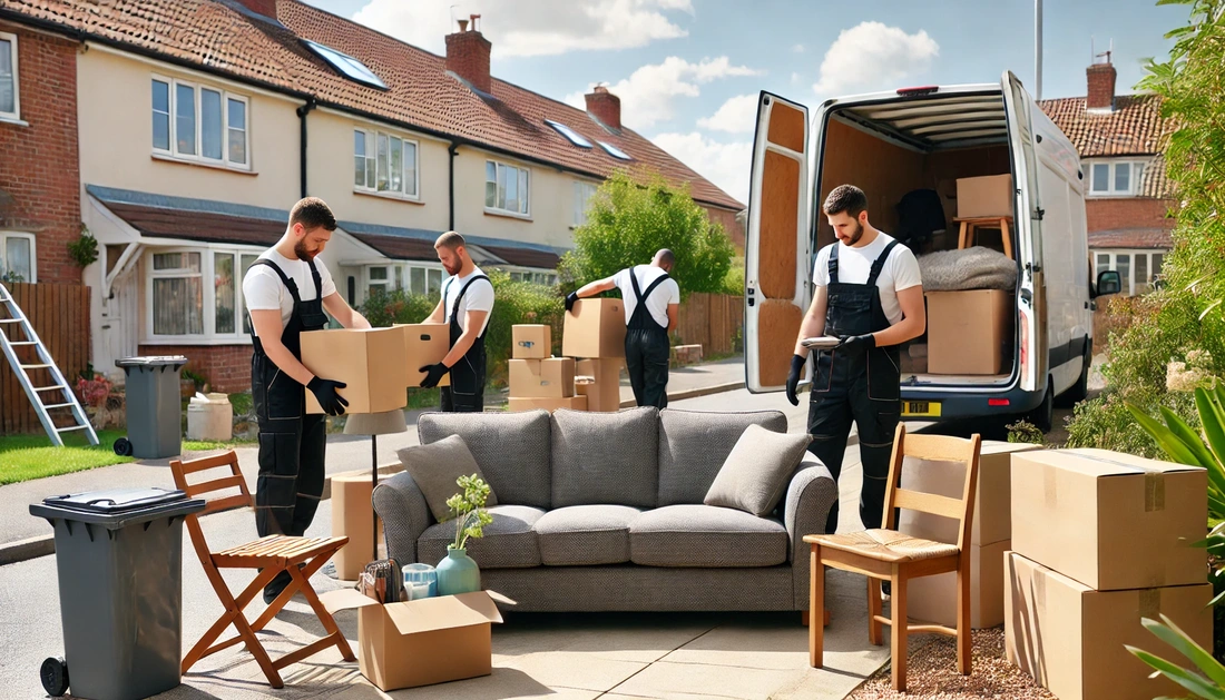 Charity donation collection after a Nottingham house clearance Charity donation collection after a Nottingham house clearance